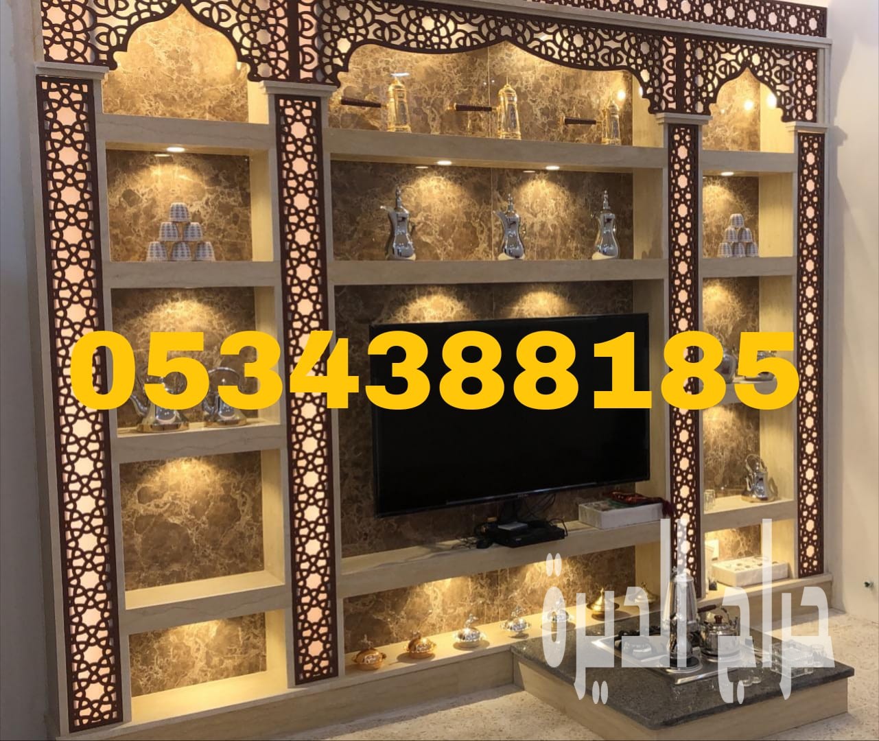 مشبات مجالس فخمة - تصميم مشب في الاحساء