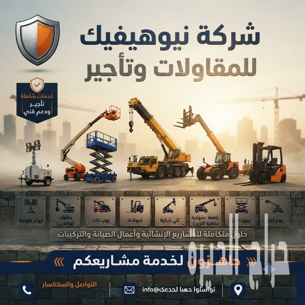 شركة نيوهيفيك للمقاولات وتأجير المعدات الثقيل